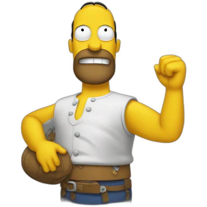 Homer with symbals emoji