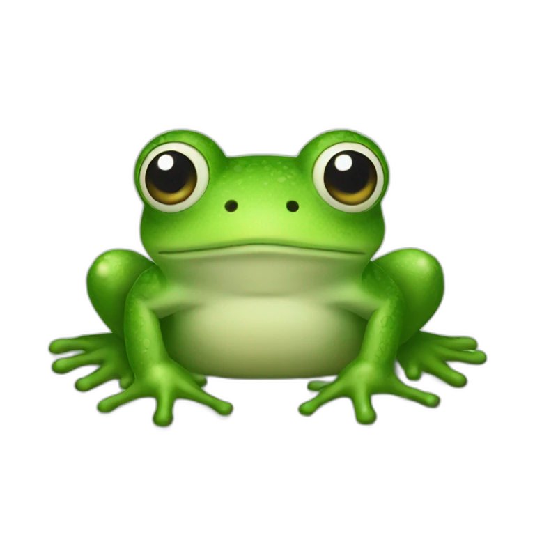 Doudou frog emoji