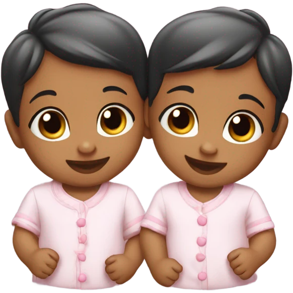 Twin babies  emoji