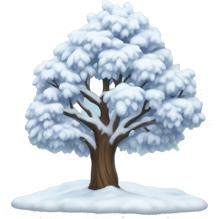 snowy tree emoji