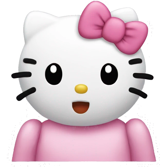 Hello kitty kissy expression  emoji