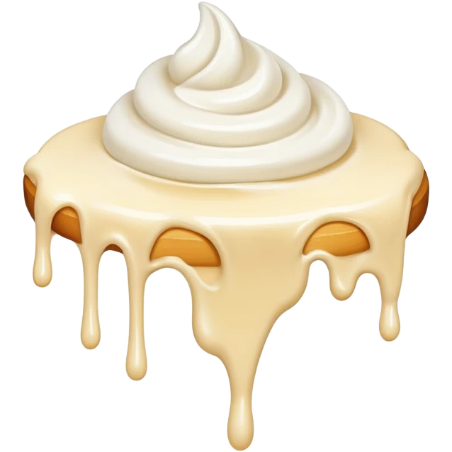 A smear of cream emoji