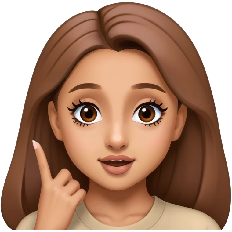 ariana grande making a 🤪 face emoji