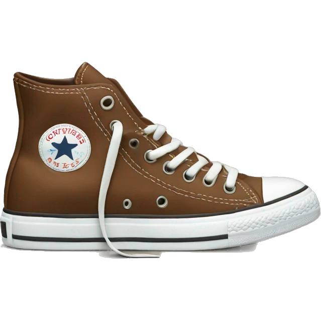 Brown converse  emoji