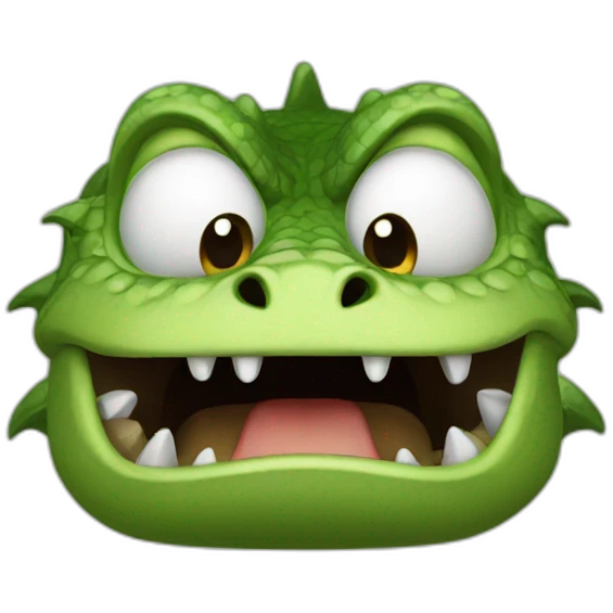angry Lizard face  emoji