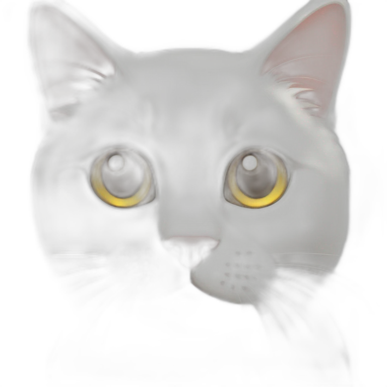 White Cat alert emoji