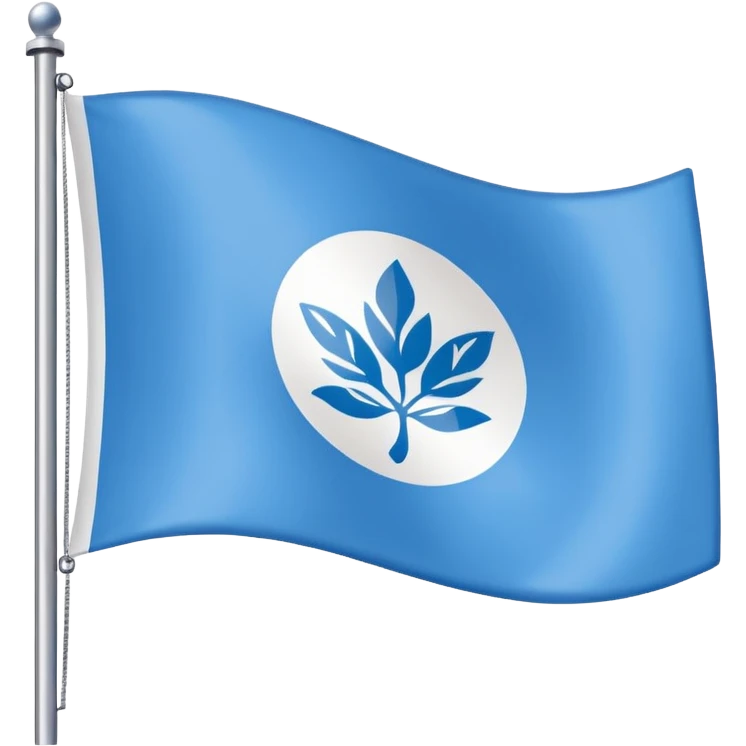 une emoticone avec un drapeau à la couleur de l'entreprise SAP emoji