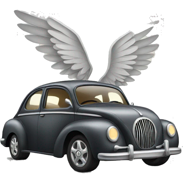 Car with wings  emoji