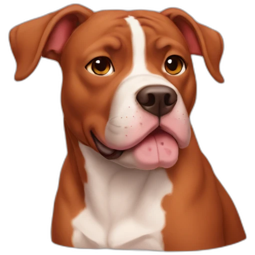 Clifford big red pit bull emoji