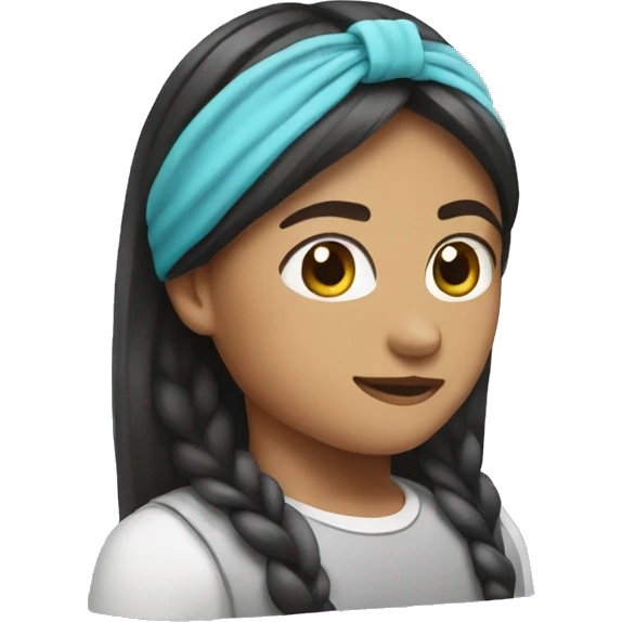 Headband with headband emoji