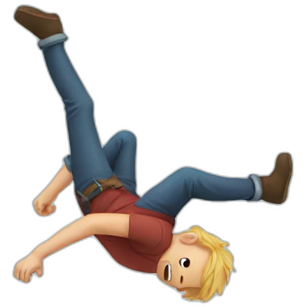 Falling emoji