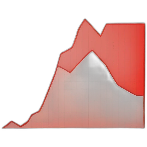 big chart increasing red diagram emoji