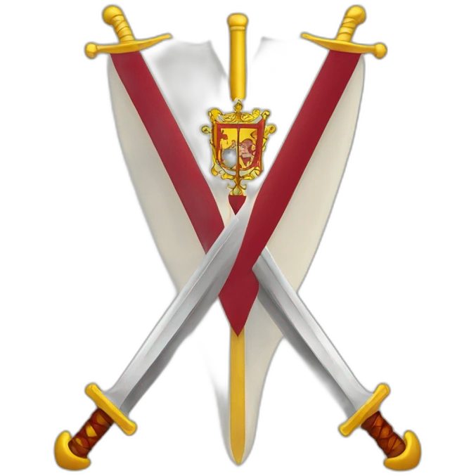 Vatican flag sword emoji
