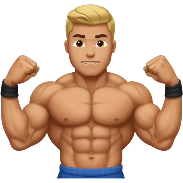 giga chad flexing emoji