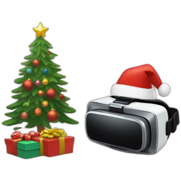 vr stereo camera christmas emoji