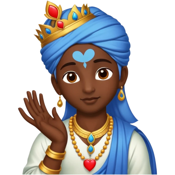 krishna sending a heart emoji