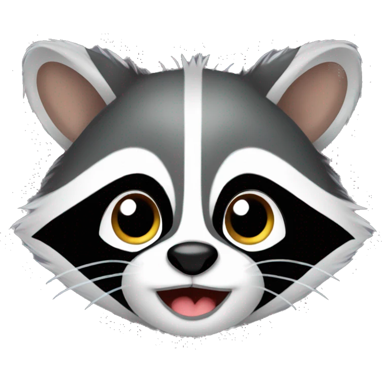 cute baby racoon emoji