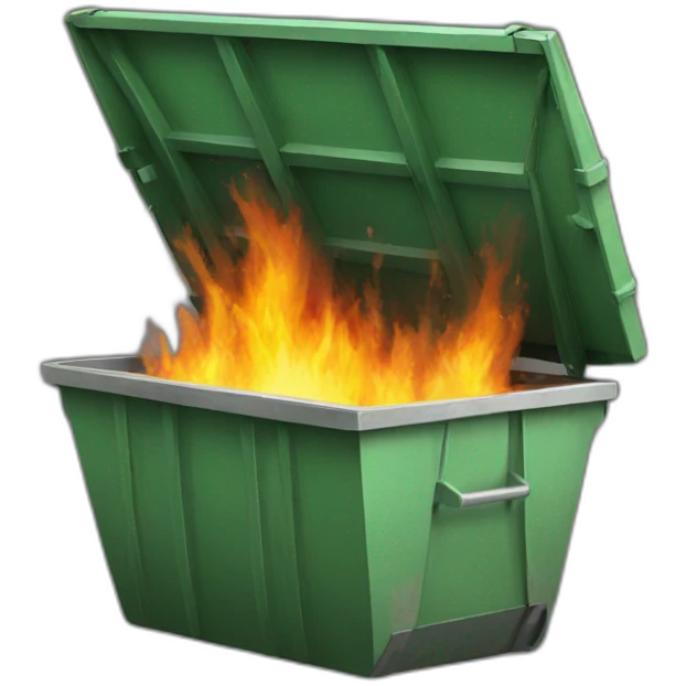 Dumpster-fire emoji
