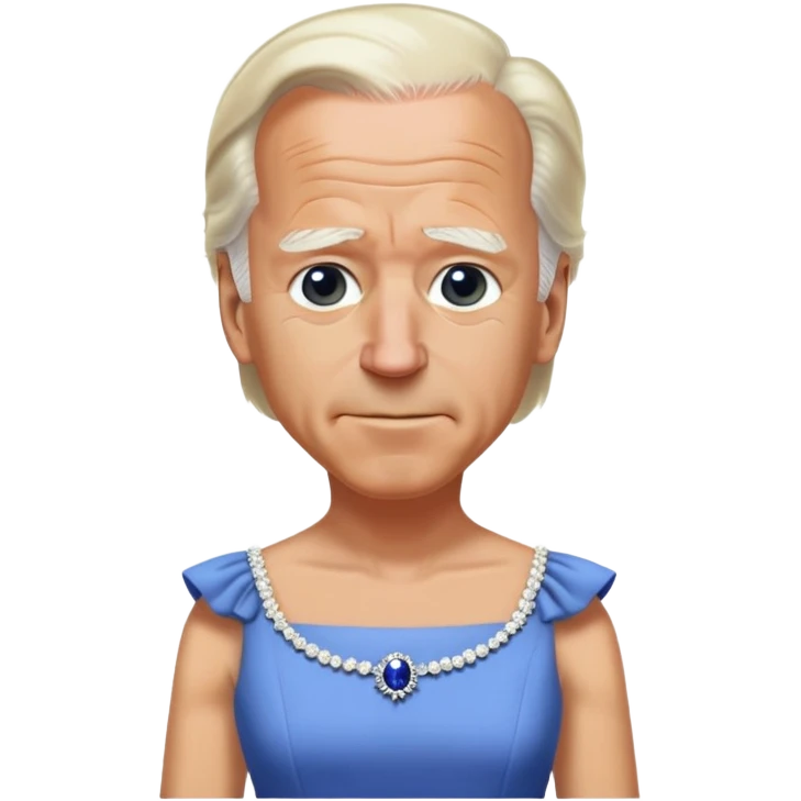 Joe Biden wearing a dress emoji