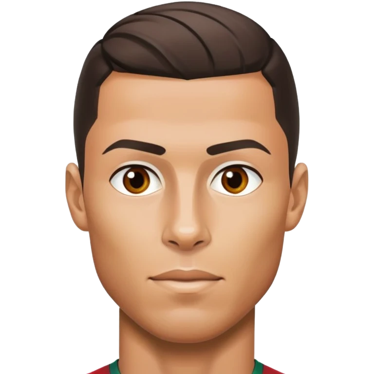 Cristiano Ronaldo soccer player in Portugal jersey number 7 emoji