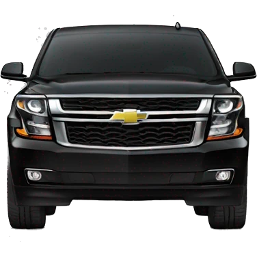 Black 2020 Chevy Tahoe Front view emoji