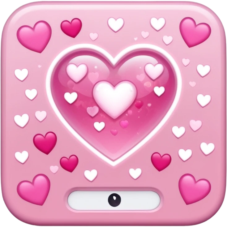mix light pink dark pink and white girly gamer app emoji