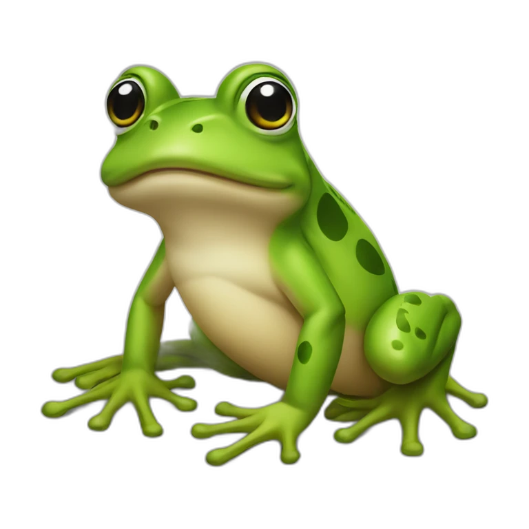 Grenouille sur canard emoji