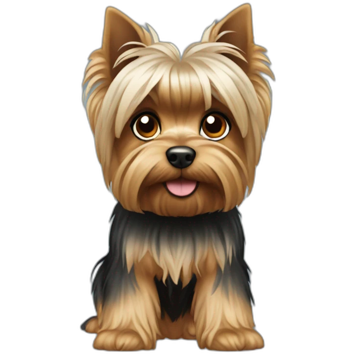 dog yorkshire terrier full body emoji