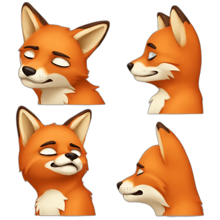 facepalming fox emoji
