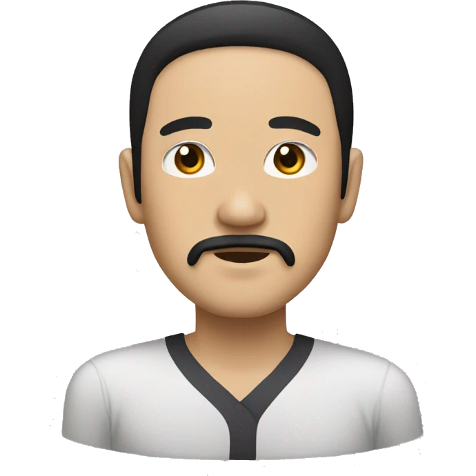 Japanese adult with black hair and facial hair  emoji
