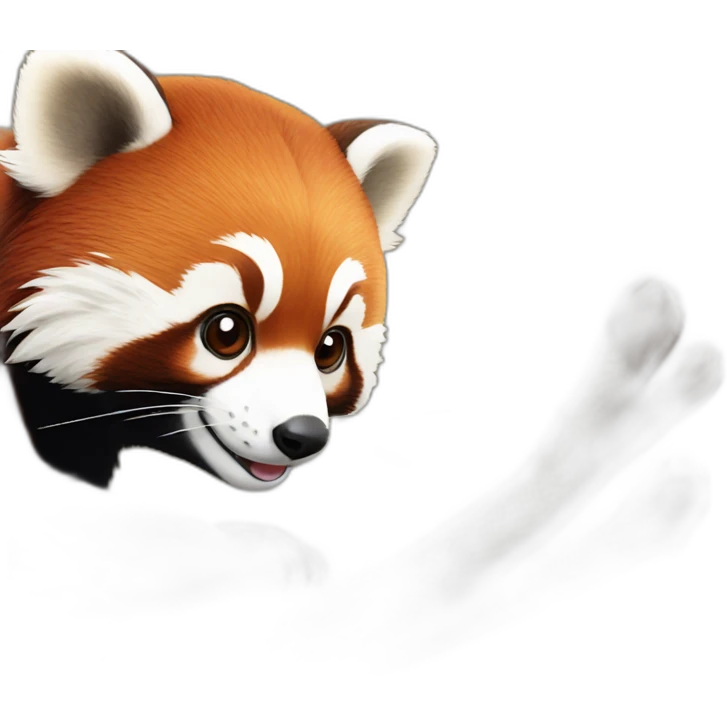 red panda paws in the air emoji
