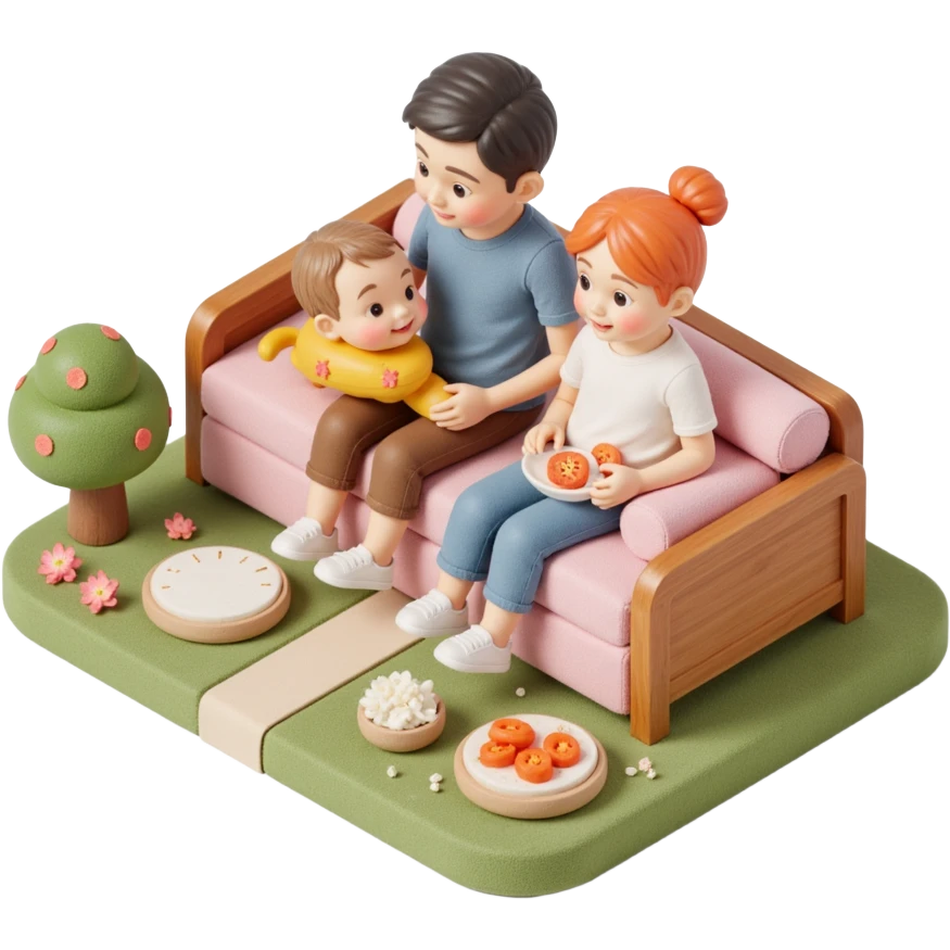 family photo in 3d emoji
