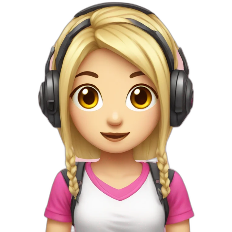 kawaii girl gamer emoji