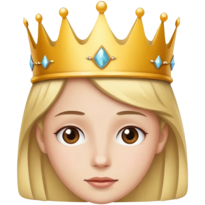 Wearing a crown emoji