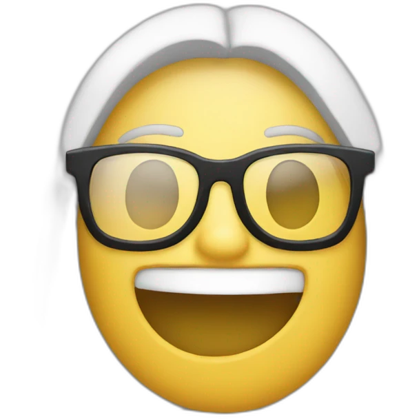 chat  avec lunette emoji