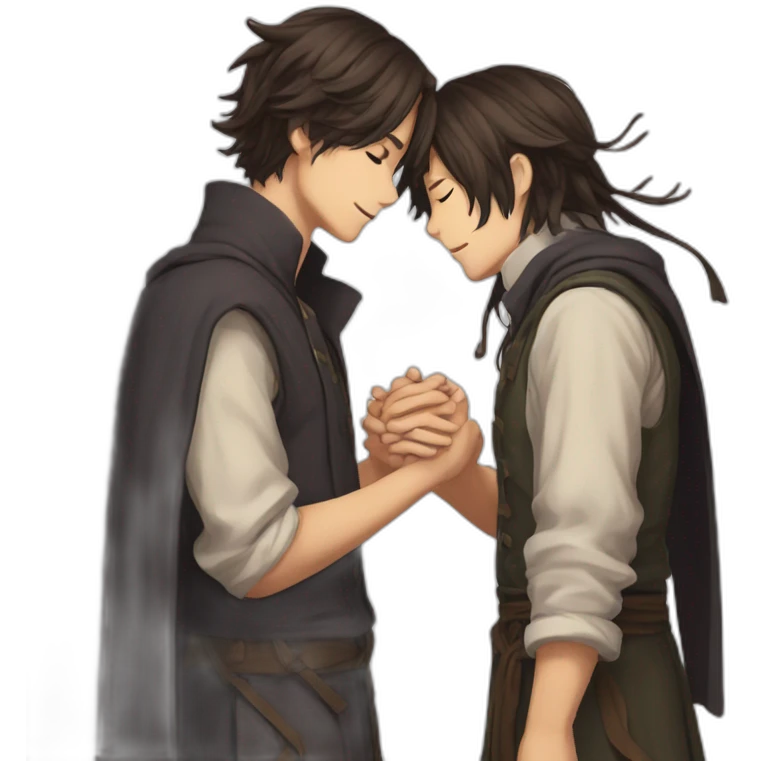 soukoku kissing pas holding hands emoji