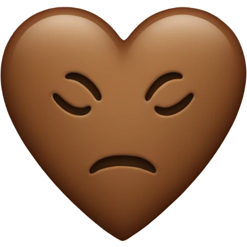Brown heart emoji