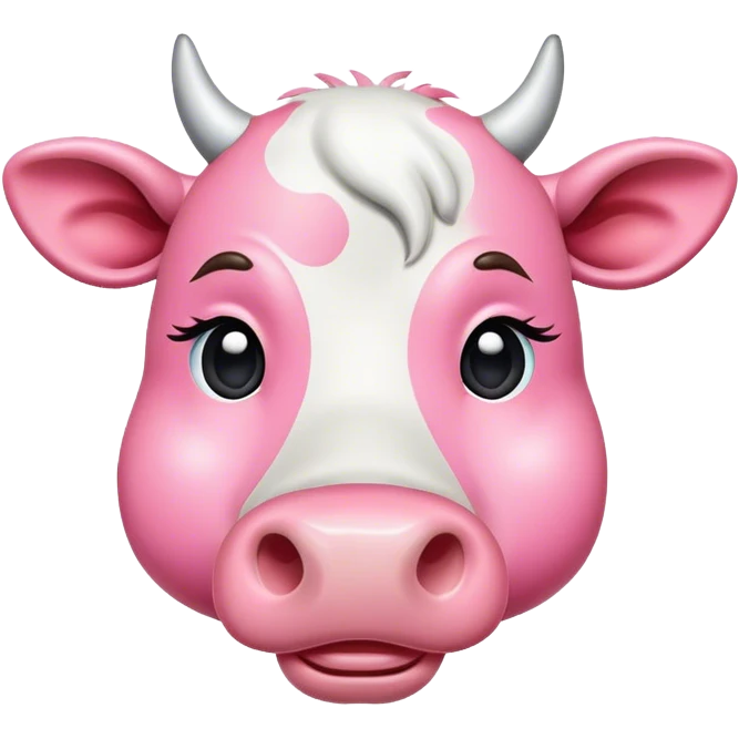 pink cow emoji