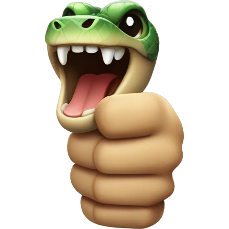 snake thumbs up emoji