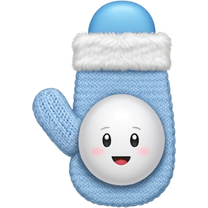 A white mittens emoji