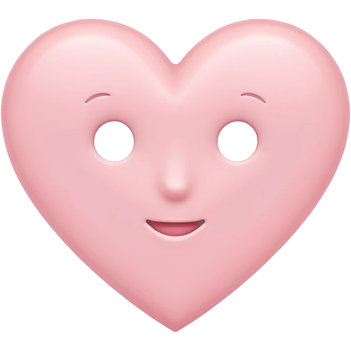 Pale pink pastel heart emoji emoji