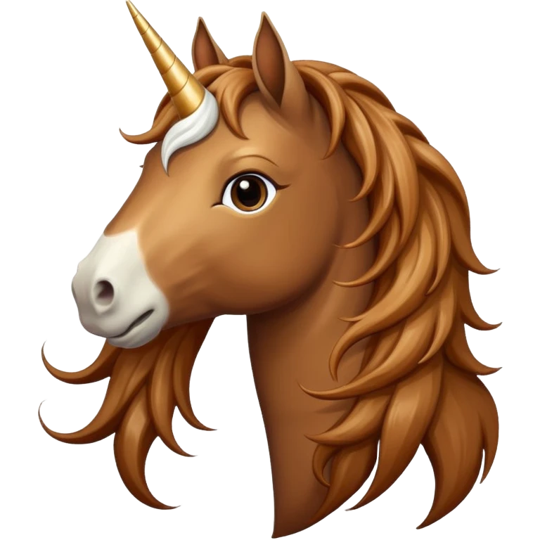 brown unicorn emoji