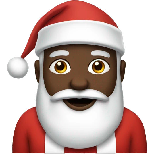 Black Santa with presents emoji