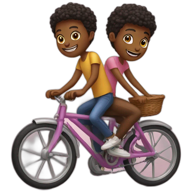 two friend on bike emoji