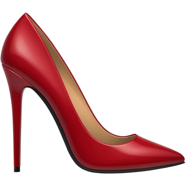 Dark red stiletto emoji emoji