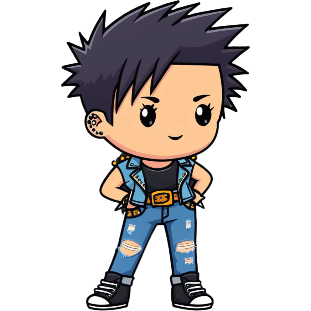 punk rock girl emoji