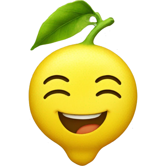 Happy lemon emoji