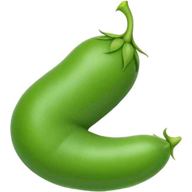 A plain green pea, perfectly round and bright green, no face, no decorative elements, just a simple pea emoji