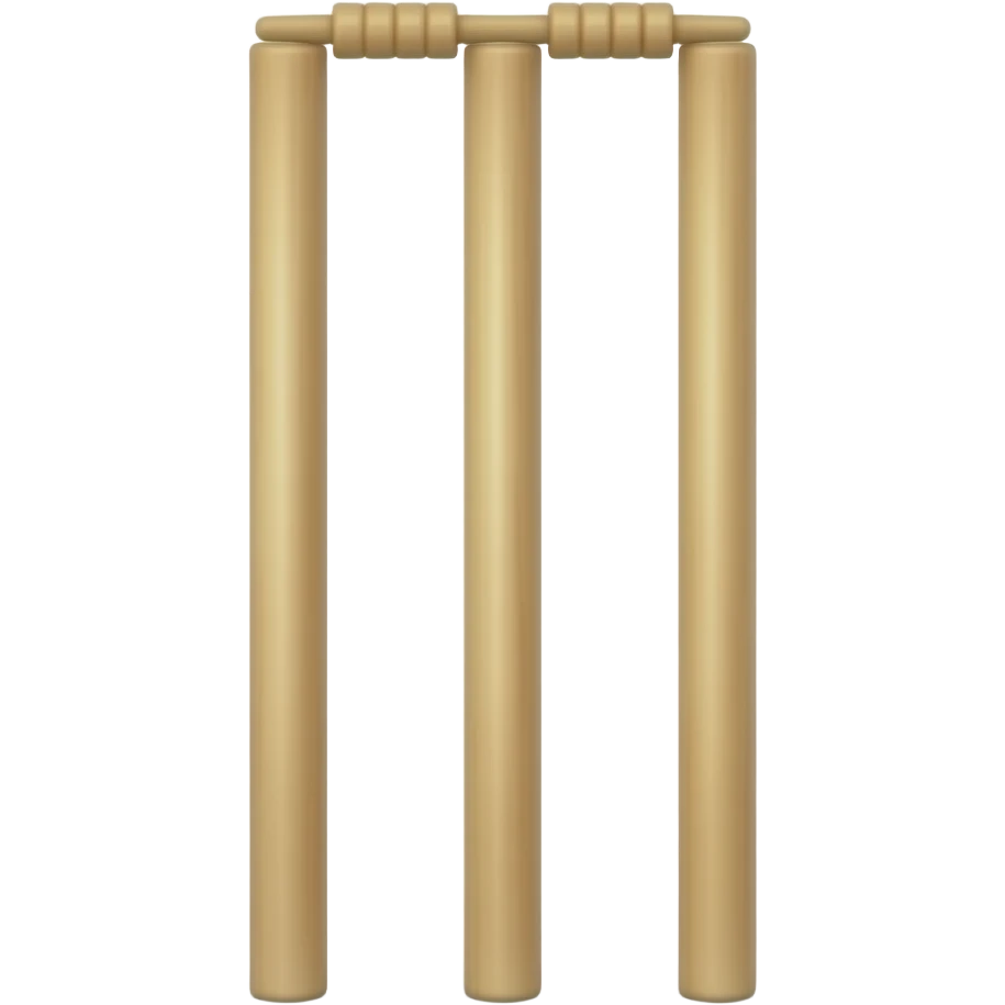Wicket stumps emoji