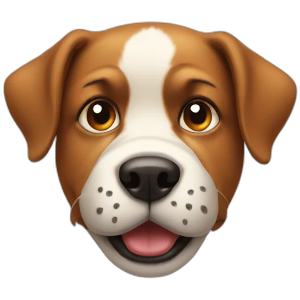 The funny dog head emoji